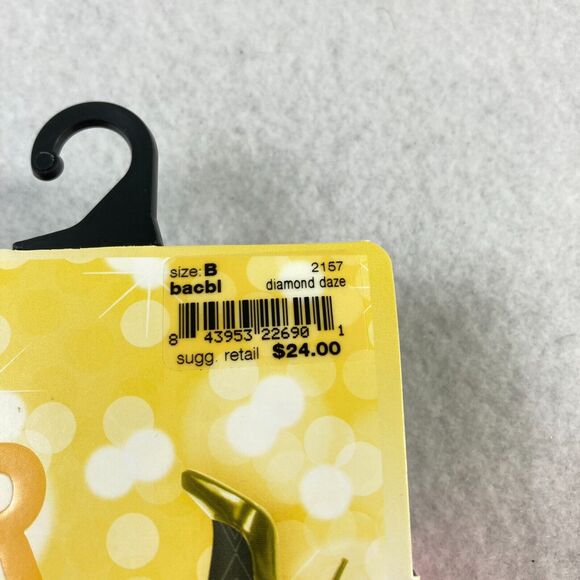 Star Power By Spanx Women Size B Shaping Tights Black Patterned Diamond Daze NWT - Picture 2 of 7